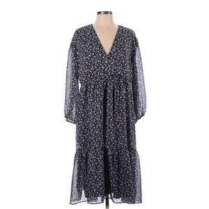 Women'sl Madewell Ditsy Floral Tie Midi Waist Dress Size S in Harvest Vine